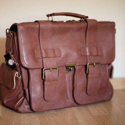Trail Satchel, hand-stitched crossbody leather bag